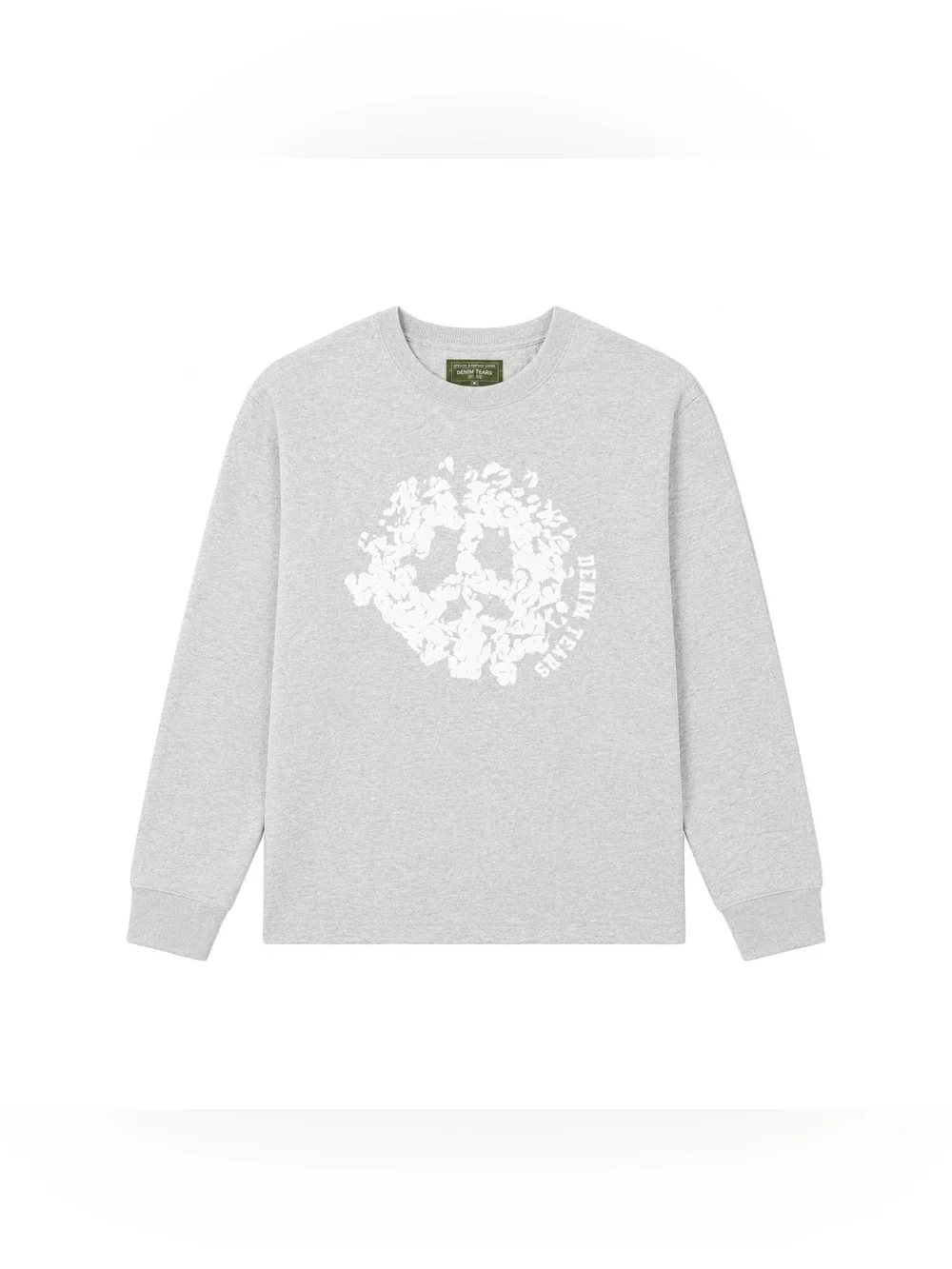 Brand New: DENIM TEARS Peace Wreath Crew Neck Sweater Size US M